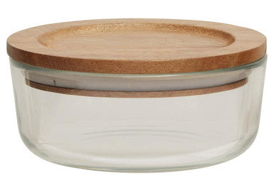300Ml Glass Container with Acacia Lid