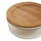 300Ml Glass Container with Acacia Lid