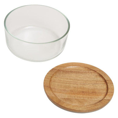 850Ml Glass Container with Acacia Lid