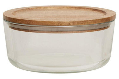 850Ml Glass Container with Acacia Lid
