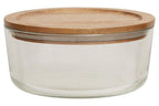 850Ml Glass Container with Acacia Lid