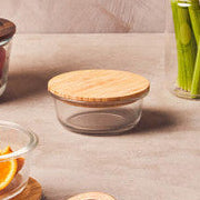 850Ml Glass Container with Acacia Lid