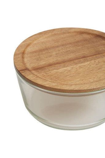 1650Ml Glass Container with Acacia Lid