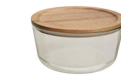 1650Ml Glass Container with Acacia Lid
