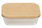 640Ml Glass Container with Bamboo Lid