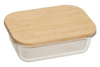 640Ml Glass Container with Bamboo Lid