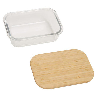 640Ml Glass Container with Bamboo Lid