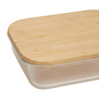 640Ml Glass Container with Bamboo Lid