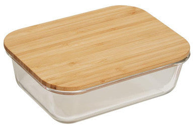 Glass Container with Bamboo Lid 1040ml