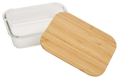 Glass Container with Bamboo Lid 1040ml