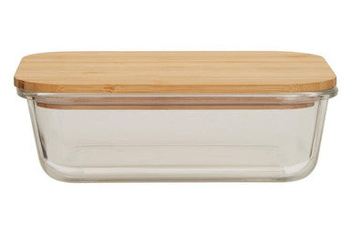 Glass Container with Bamboo Lid 1040ml