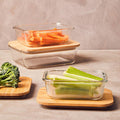 Glass Container with Bamboo Lid 1040ml