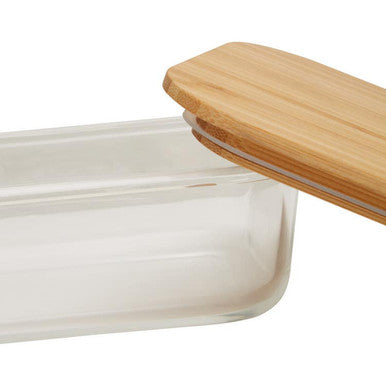 Glass Container with Bamboo Lid 1040ml