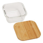320Ml Glass Container with Bamboo Lid