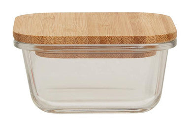 320Ml Glass Container with Bamboo Lid