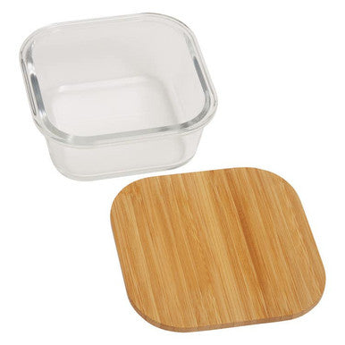 520Ml Glass Container with Bamboo Lid