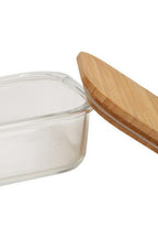 520Ml Glass Container with Bamboo Lid