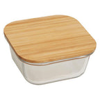 800Ml Glass Container with Bamboo Lid