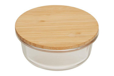 400Ml Glass Container with Bamboo Lid
