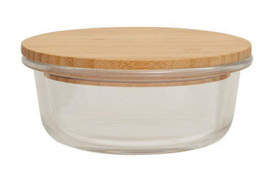 400Ml Glass Container with Bamboo Lid