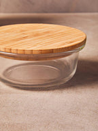 400Ml Glass Container with Bamboo Lid