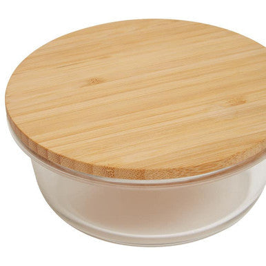 400Ml Glass Container with Bamboo Lid
