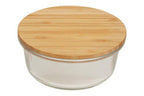 620Ml Glass Container with Bamboo Lid