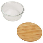 620Ml Glass Container with Bamboo Lid