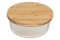 950Ml Glass Container with Bamboo Lid