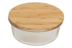 950Ml Glass Container with Bamboo Lid