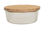 950Ml Glass Container with Bamboo Lid