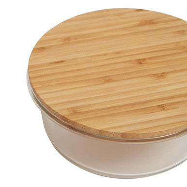 950Ml Glass Container with Bamboo Lid