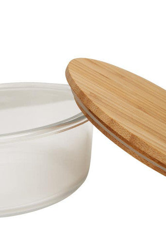 950Ml Glass Container with Bamboo Lid