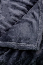 Grey Heated Electric Fleece Throw Blanket 10 Heat Settings 160cm