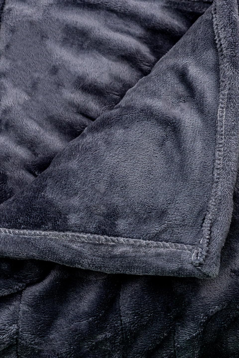 Grey Heated Electric Fleece Throw Blanket 10 Heat Settings 160cm