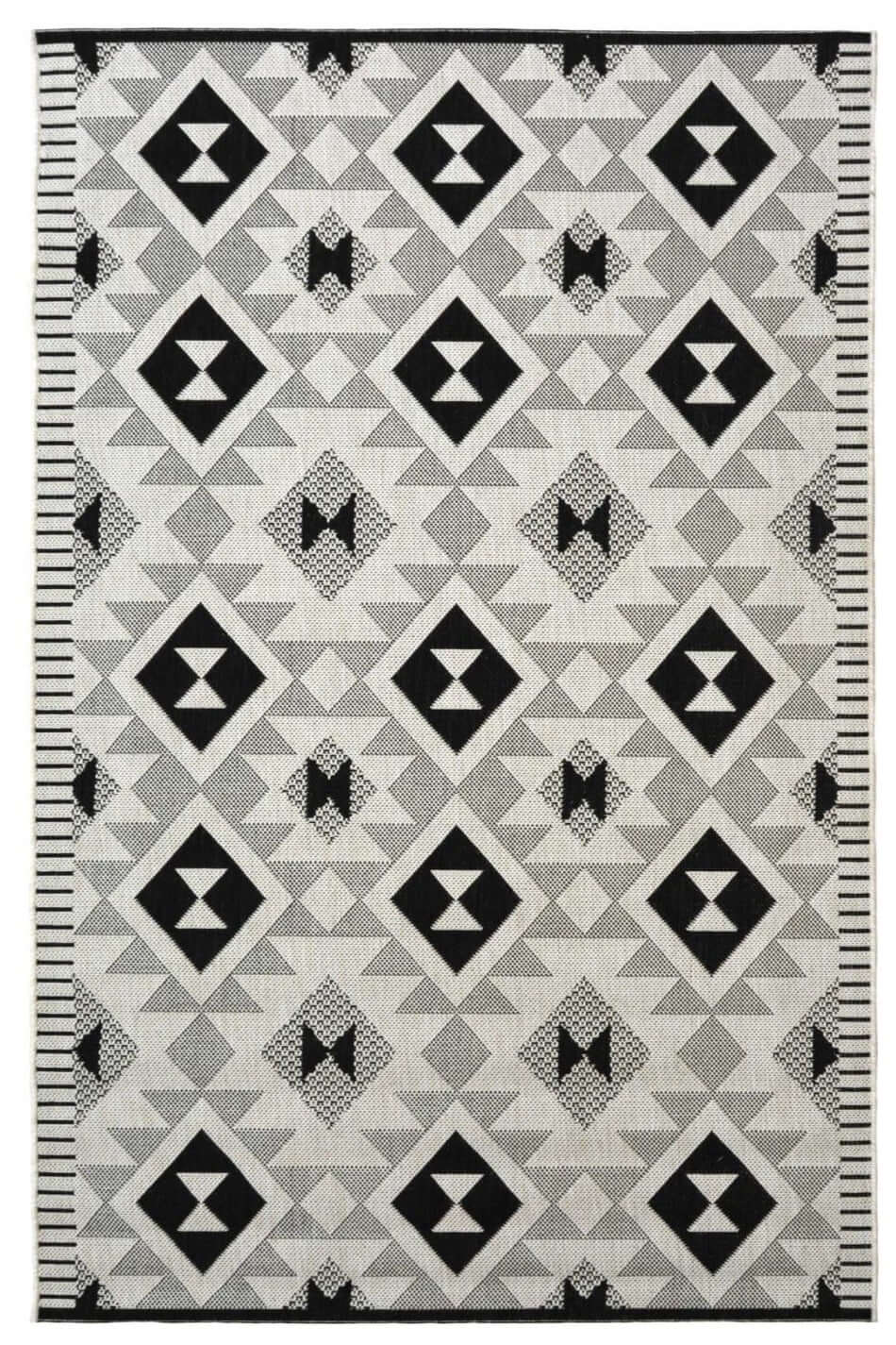 County Geo Chequer Indoor/Outdoor Rug 160X230 cm