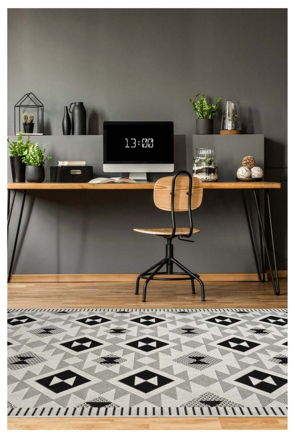 County Geo Chequer Indoor/Outdoor Rug
