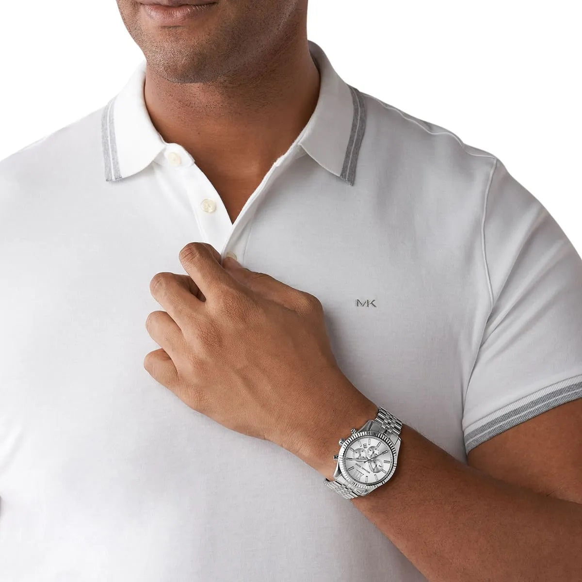 Michael Kors MK8405 Lexington Men's Silver Watch
