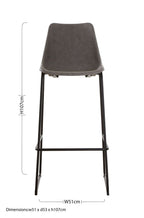 Ash Bar Chair with Angled Legs