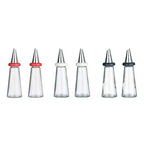 Red Plastic Oil and Vinegar Set