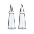 Cream Plastic Oil and Vinegar Set