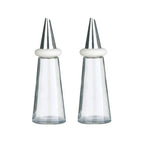 Cream Plastic Oil and Vinegar Set