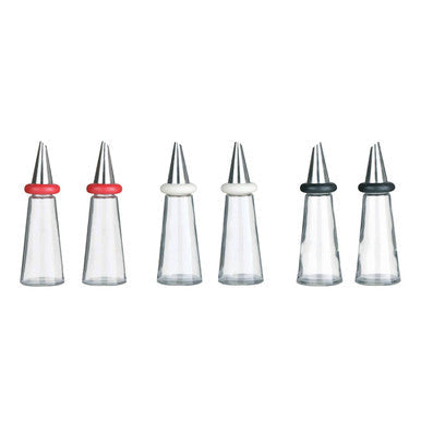 Cream Plastic Oil and Vinegar Set