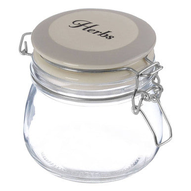 Herbs Glass Storage Jar 500ml
