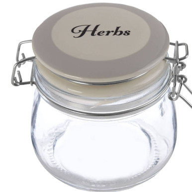 Herbs Glass Storage Jar 500ml