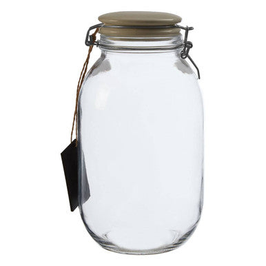 Glass Storage Jar with Ceramic Lid 3000ml