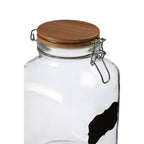 Glass Storage Jar with Wooden Lid 3000ml