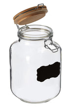 Glass Storage Jar with Wooden Lid 2000ml