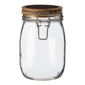 Appert Clear Glass Medium Storage Jar with Pine Wood Chalkboard Lid