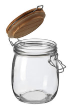 Glass Storage Jar with Wooden Lid 750ml